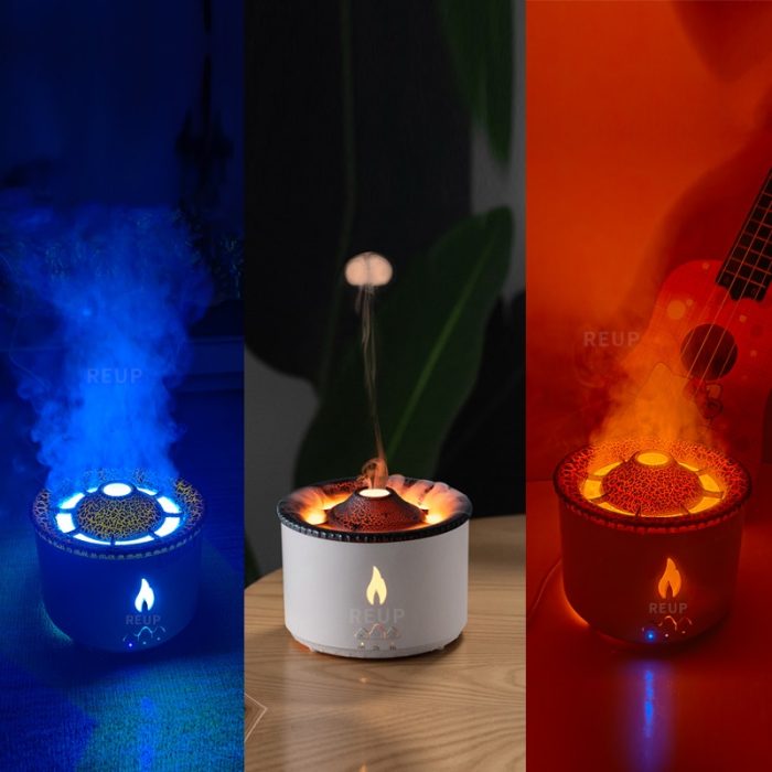 Volcanic flame essential oil diffuser – portable & fragrant