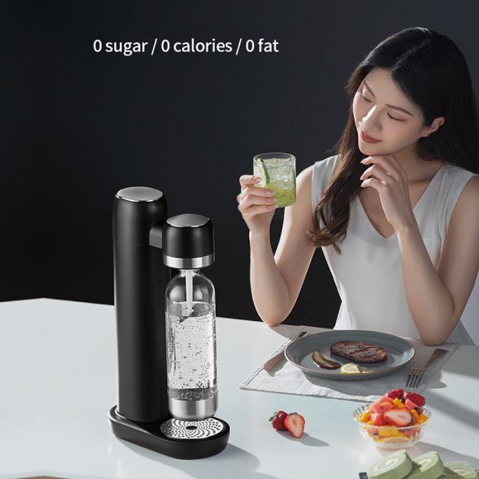Gadgend home soda maker machine – carbonates water without co2 cylinder – ideal for household & commercial milk tea shops