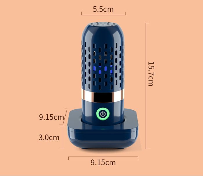 Portable capsule-shaped vegetable and fruit washer – household food purifier and disinfection machine