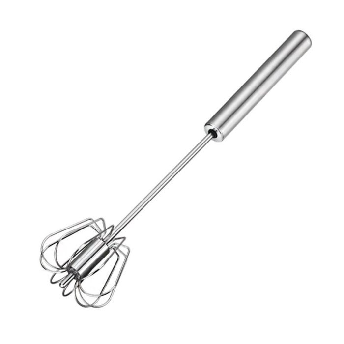 Effortless egg beating and mixing with our self-rotating manual egg beater