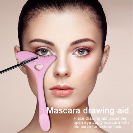 Perfect your makeup routine with silicone eyeliner and lipstick stencils – a beauty tool for wing tips, mascara drawing, and face cream and mask application