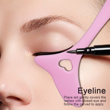 Perfect your makeup routine with silicone eyeliner and lipstick stencils – a beauty tool for wing tips, mascara drawing, and face cream and mask application