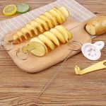 Twisty tater cutter: fun and easy spiral potato slicer