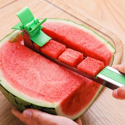 Windmill watermelon slicer – stainless steel kitchen gadget for salad and fruit slicing