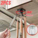 360° rotating under shelf kitchen hooks – maximize your space with multi-purpose home storage