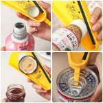 Rotating universal lid opener – multi-purpose bottle and can opener, portable kitchen gadget