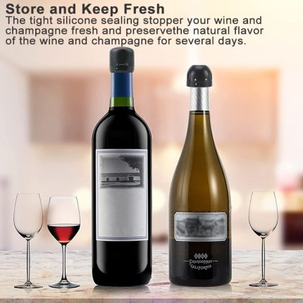 Wine lover’s vacuum stopper – keep your champagne and red wine fresh with leak-proof cap
