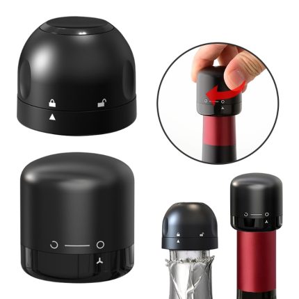 Wine lover’s vacuum stopper – keep your champagne and red wine fresh with leak-proof cap
