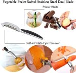 Stainless steel vegetable peeler – effortlessly peel your favorite fruits and veggies