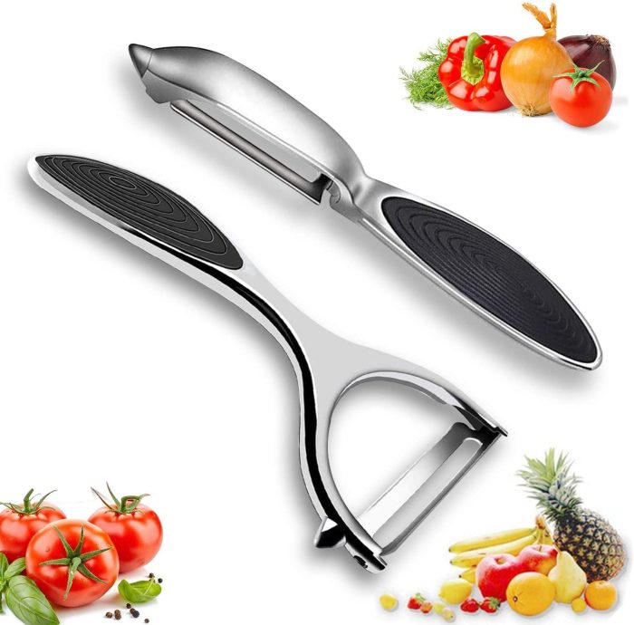 Stainless steel vegetable peeler – effortlessly peel your favorite fruits and veggies