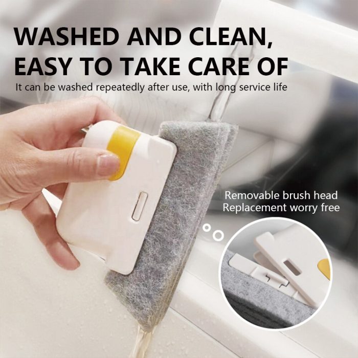 Window cleaner 2-in-1 groove cleaning brush slot cleaner