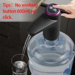 Automatic electric water dispenser for household drinking water bottles with smart switch pump