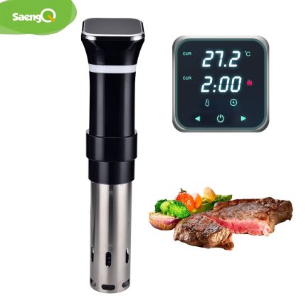 Ipx7 waterproof sous vide cooker with led digital display and touch control for accurate water cooking