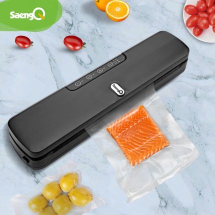 Automatic vacuum food sealer machine for home and commercial use with 10pcs bags included