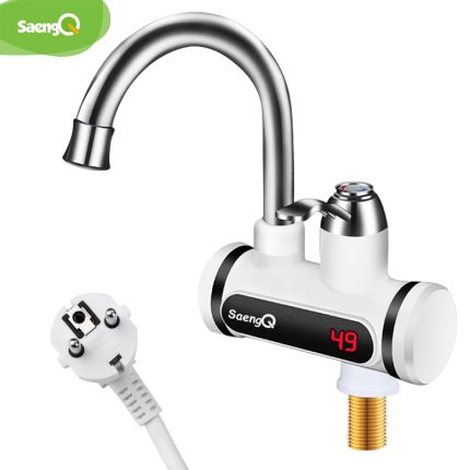 Instant hot water faucet with digital display