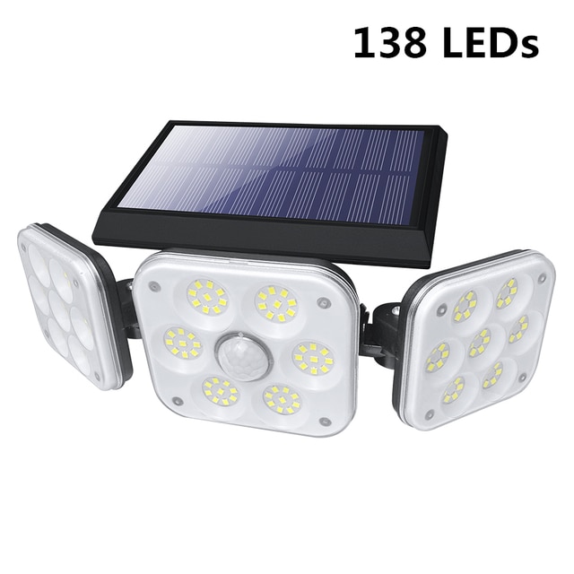 138 LEDs Solar Lamp