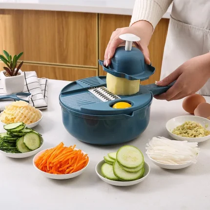 Color Splash Veggie Chop: Manual Salad Grater and Vegetable Chopper