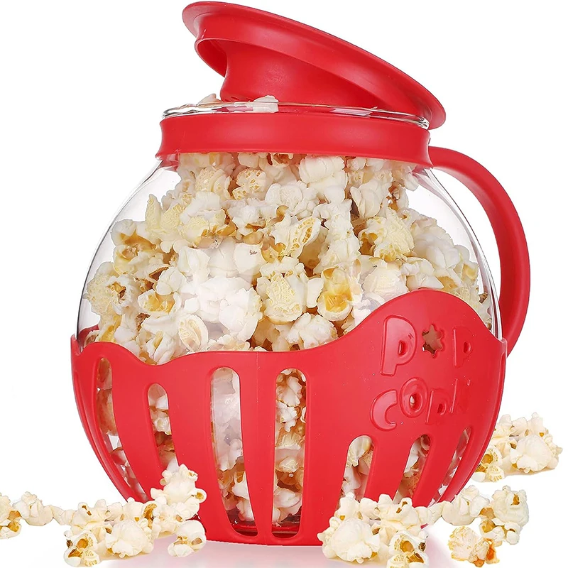 LMETJMA-2-25QT-Microwave-Glass-Popcorn-Popper-with-Silicone-Lid-Microwave-Popcorn-Popper-with-Temperature-Safe