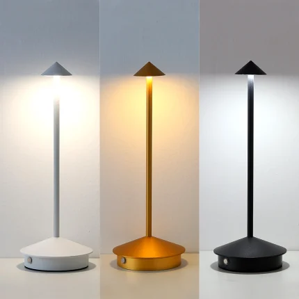 Creative Touch LED Table Lamp, Wireless and Rechargeable, Ideal for Dining, Hotel Bars, and Bedside Decoration