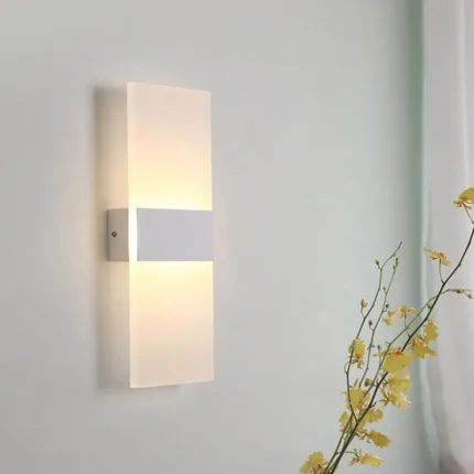 Modern LED Wall Lamp for Bedroom, Bedside, Stairs, and Corridor Decoration,  Available in 6W and 12W, 110V and 220V