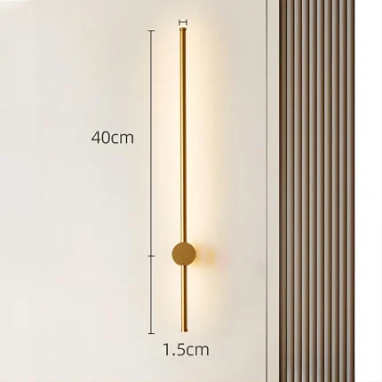 Rotating Elegance: Modern Long Strip Wall Lamp, Simple Luxury for Living Room and Creative Charm for Bedroom