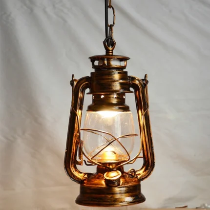 Luminous Nostalgia Vintage Retro Kerosene Pendant Lamp with E27 Lights Perfect for Loft, Restaurant, Bedroom, and More
