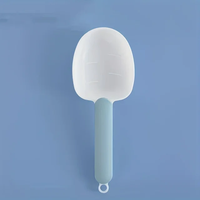 Blue white spoon