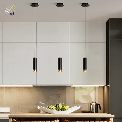 Single Head LED Pendant Light, Illuminating Your Living Room, Bedroom, Kitchen, and Bedside with Contemporary Elegance
