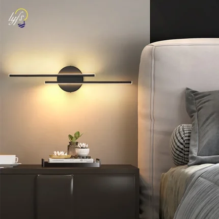 Modern Brilliance, LED Wall Lamp for TV, Bedside, Living Room, and Corridor Ambiance