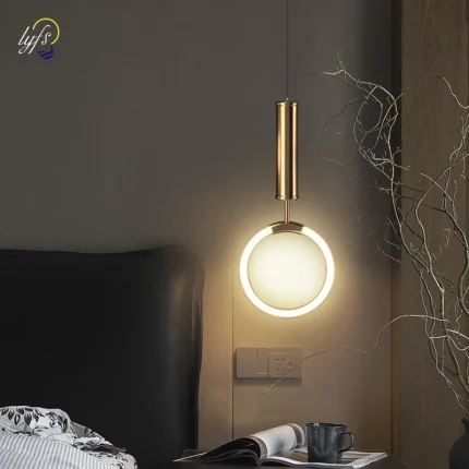 Chic Illumination, Modern LED Pendant Lights for Bedrooms, Dining, and Corridors