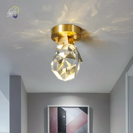 Luxury Luster, Nordic Crystal Ceiling Light – Elevate Your Home's Elegance
