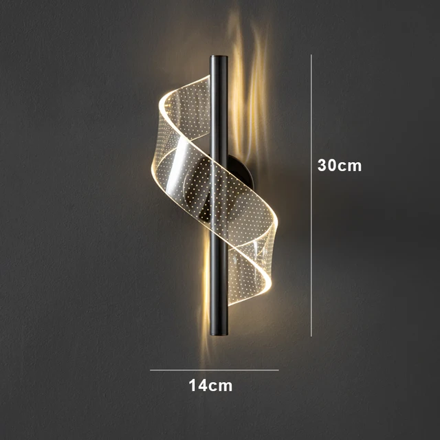 Black wall lamp