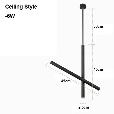 Ceiling Black-6W