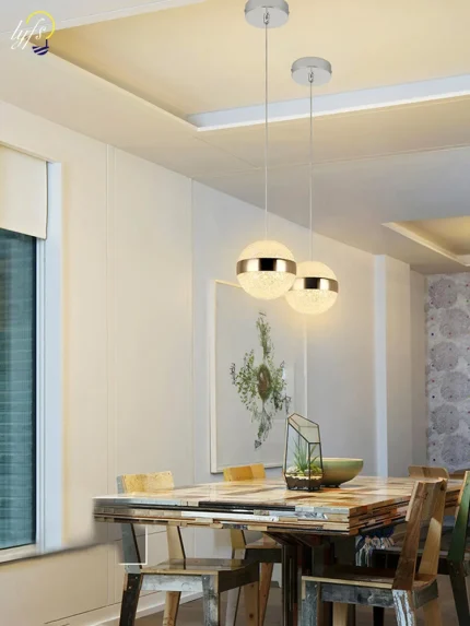 Solo Glow Nordic Glass Chandelier for Bedroom & Dining Elegance