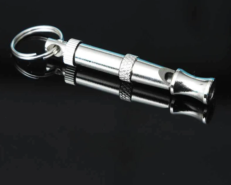 厂家批发哈沃银色宠物哨子训犬棒狗狗口哨训导用品超声波训犬笛子