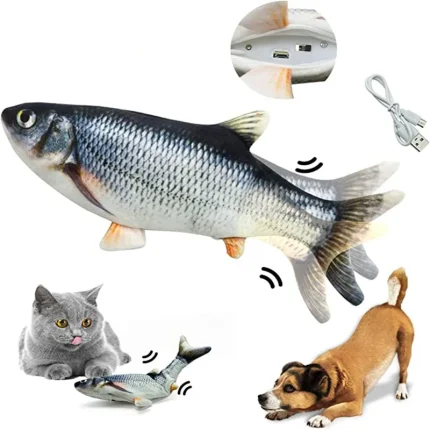 USB Rechargeable Floppy Fish: Interactive Cat Toy