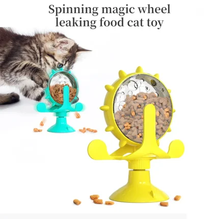Interactive Pet Feeding Wheel: Slow Feeder Training Ball