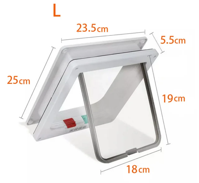 White Cat Door L