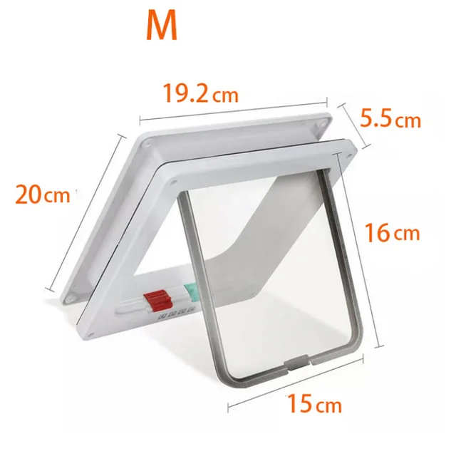 White Cat Door M
