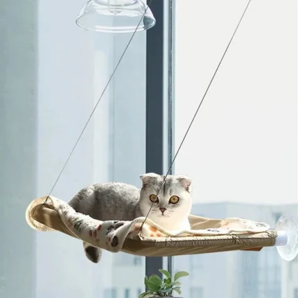 Sunny Perch Cat Hammock: Secure Window Seat for Your Feline Friend