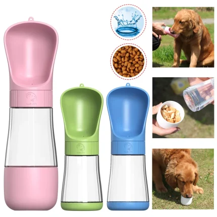 Hydro Paws, Portable 2-in-1 Water Bottle & Bowl for Happy Pets on the Go