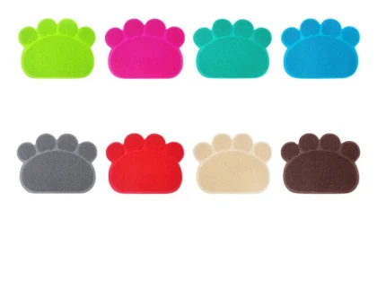 Rectangular PVC Cat Foot Mat: Non-Slip and Waterproof, Ideal for Cat Litter Areas and Sleeping Spaces