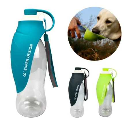 Leafy Paws Portable Pet Water Bottle: Hydration on the Go for Dogs and Cats