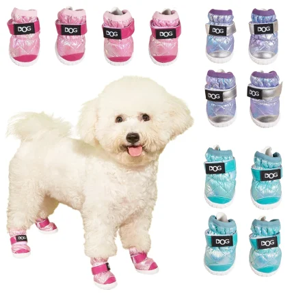 Snow Paws, Warm & Waterproof Dog Shoes for Small to Medium Breeds - Keep Your Pup's Paws Cozy and Safe