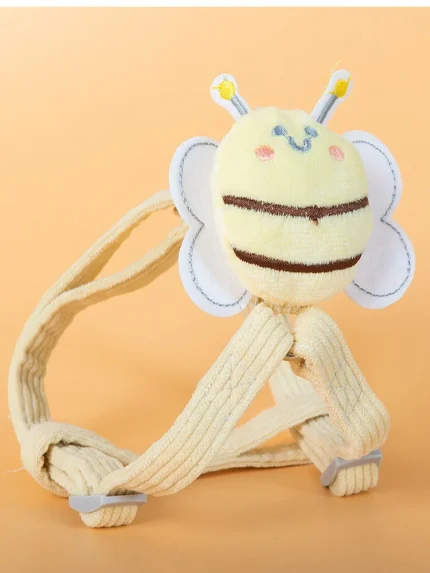 BuzzWorthy Adventure Set: Breathable Bee Dog Leash and Chest Strap for Outdoor Fun