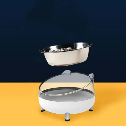 TipGuard Pet Bowl, Elevated Design with Anti-Tip Binaural for Safe Feeding