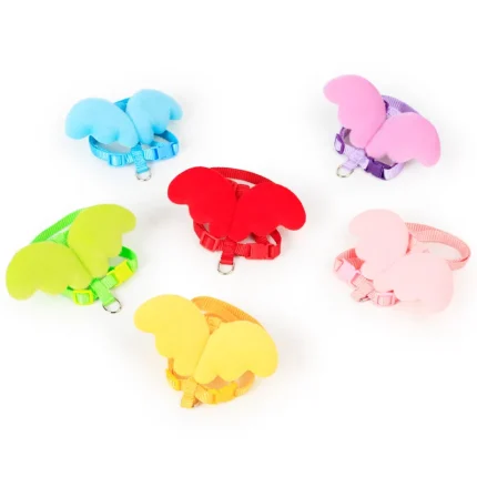 Adjustable Cat Collar Harness with Leash, Lightweight and Escape-Proof Design for Walking Small Pets like Rabbits and Kittens