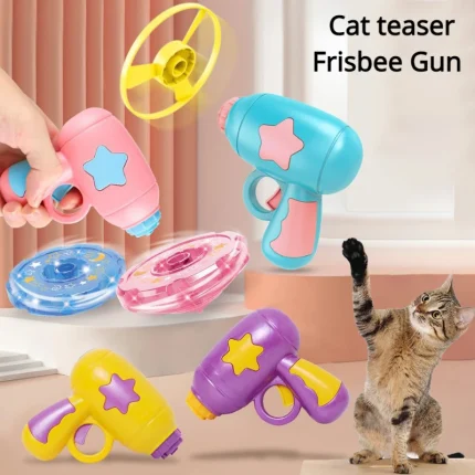 Flying Saucer Cat Toy Launcher: Interactive Fun for Curious Kitties