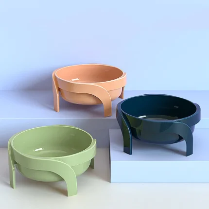 Elevated Cat Bowls with Stand, Perfect for Small Dogs and Cats, Promoting Comfortable Feeding and Hydration
