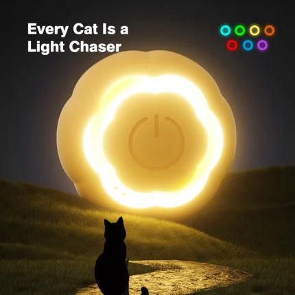 USB Rechargeable Interactive Cat Toy, Self-Rotating Rolling Ball for Endless Playtime